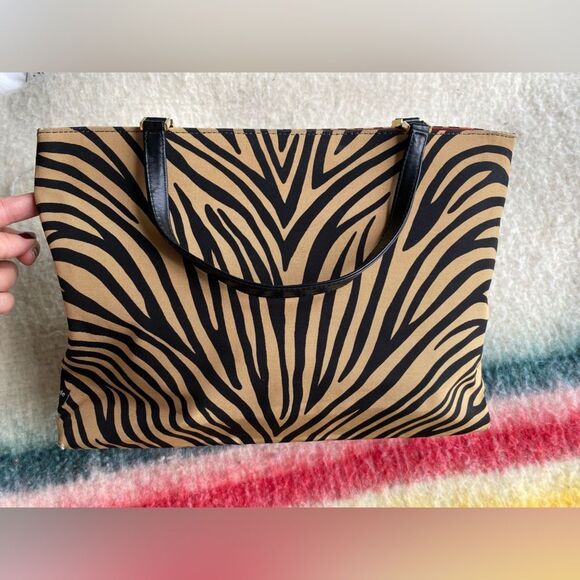 Kate Spade 90s Vintage Animal Print Handbag - Picture 7 of 11